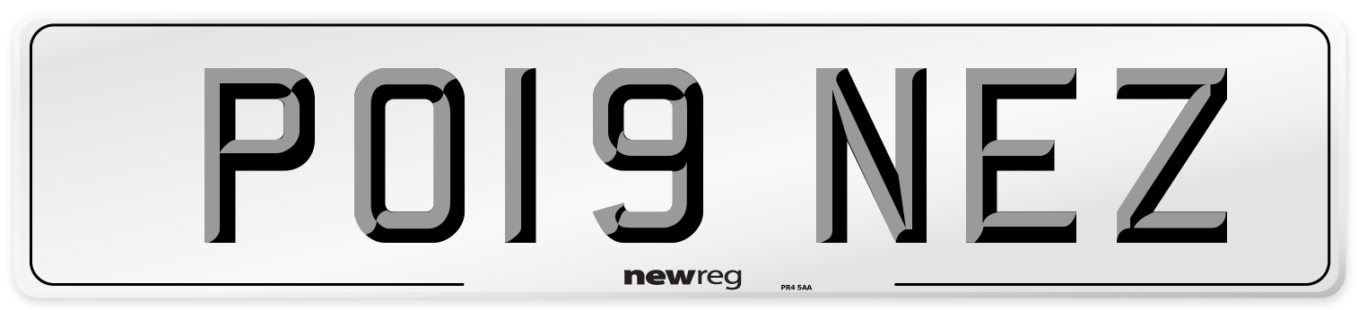 PO19 NEZ Number Plate from New Reg